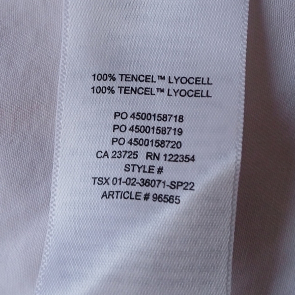 Aritzia Babaton 100% Tencel Utility Shirt White Women's Medium - Picture 5 of 6